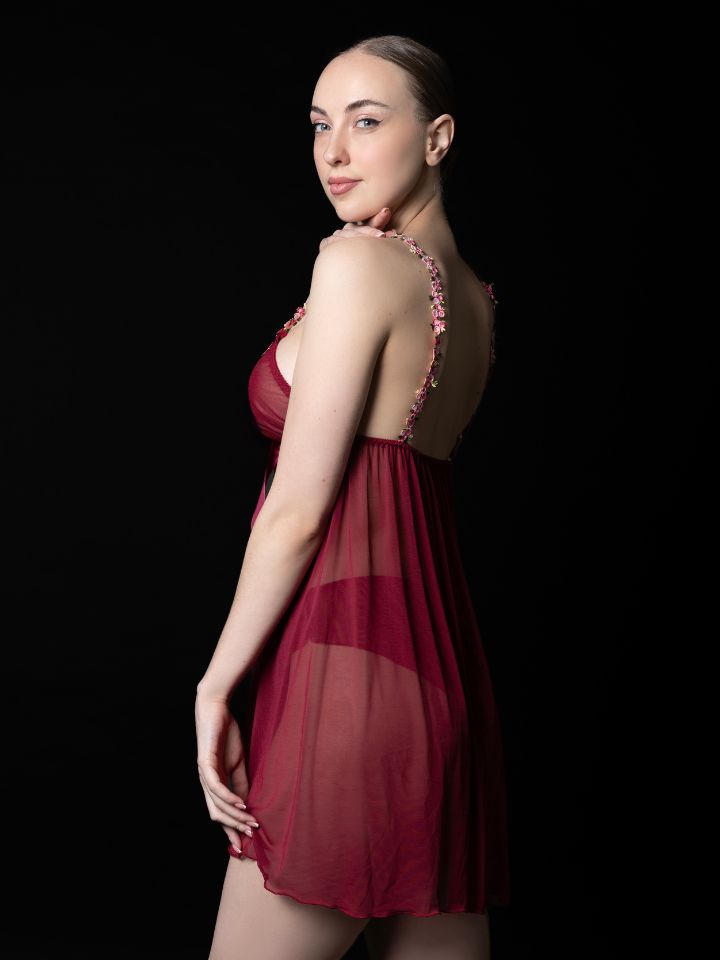 Jardin Rosa Vino Babydoll 2