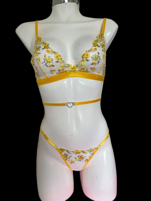 Bralette Yellow Garden