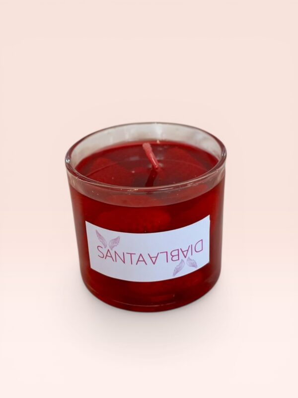 Vela Aromática Fresas Incrustadas