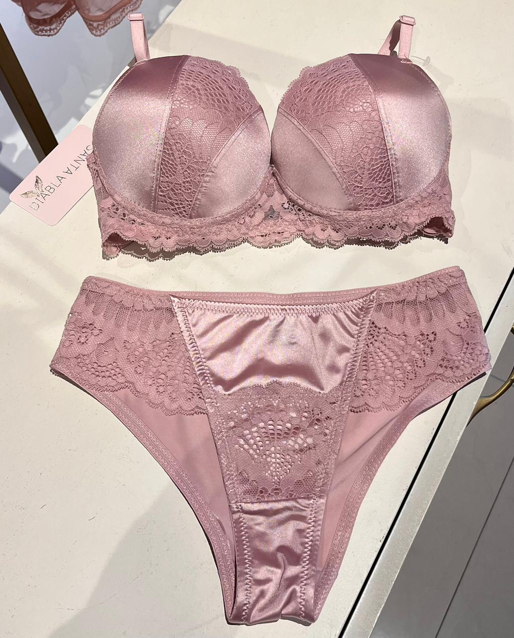 Pink Bra Set