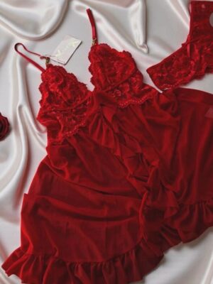 February Sexy Red Babydoll